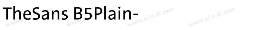 TheSans B5Plain字体转换